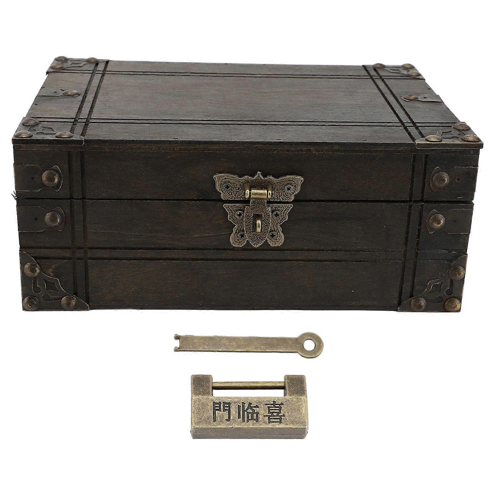 2025 Latest Model  Wooden Storage Box Vintage Exquisite Workmanship