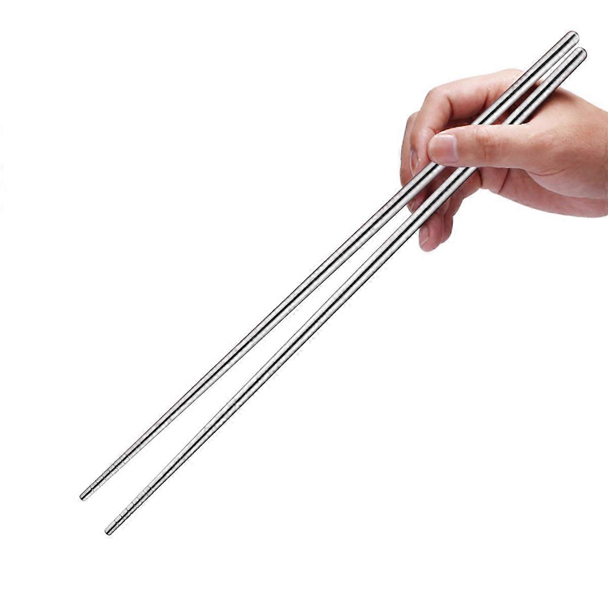 Long Handle Steel Chopsticks for Hot Pot Cooking,Avoid Burns with BESTOYARD