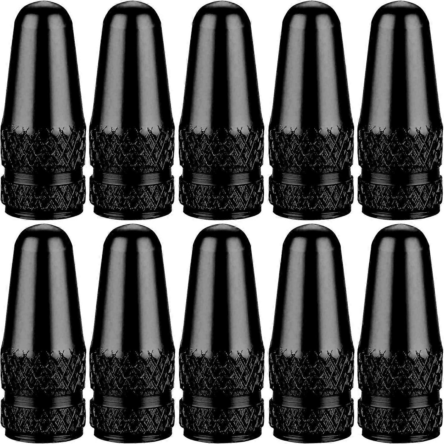 Pack of 10 Presta Valve Caps for Mountain Bikes, Rocket Style