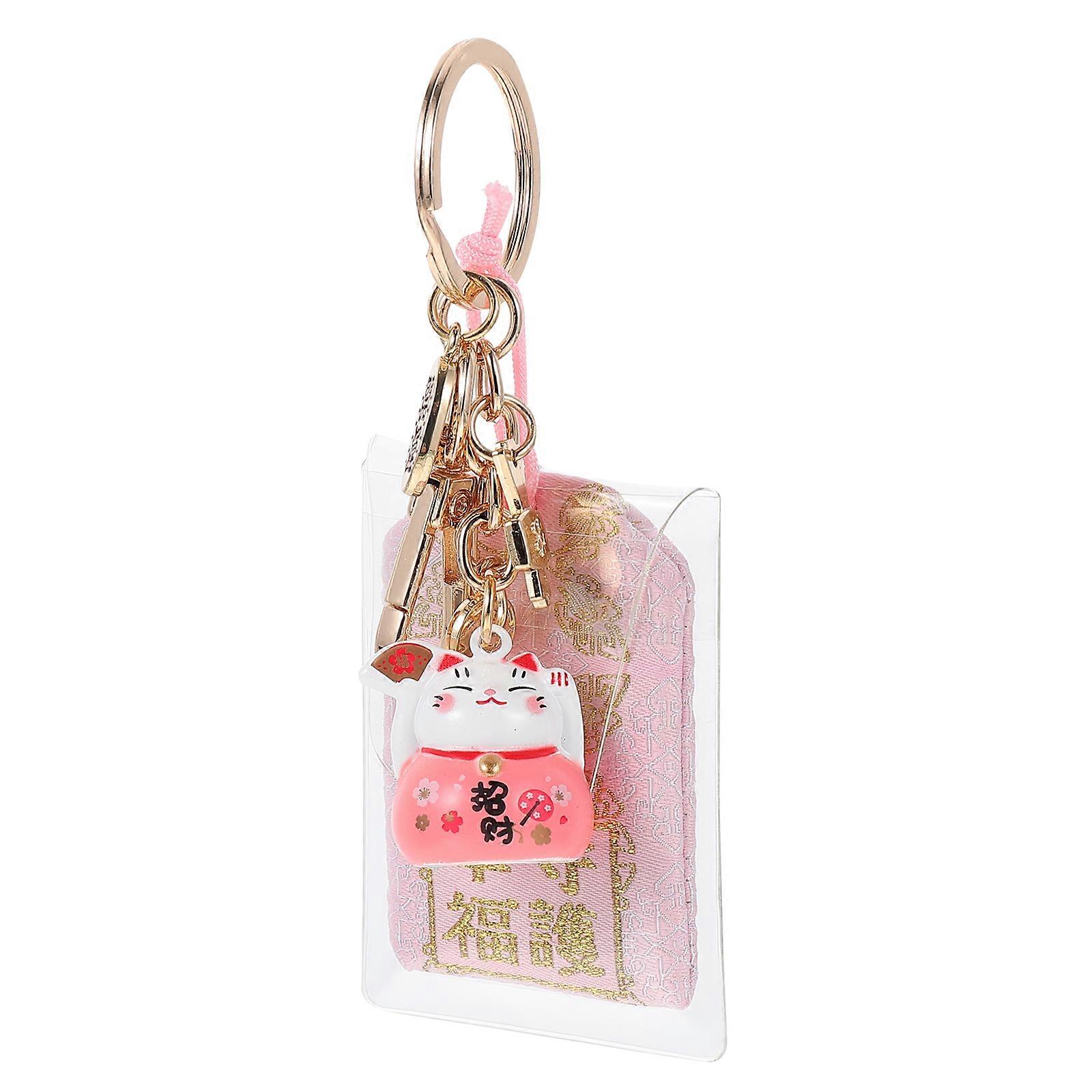 Creative Keychain Japanese Type Amulet Pendant Shape Everyday Use 1Pcs