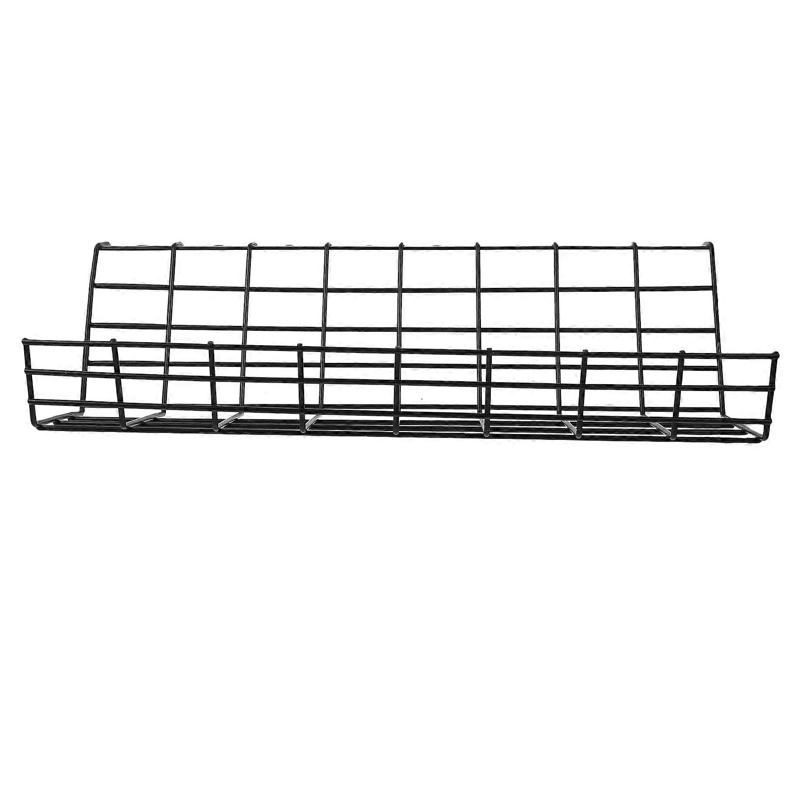 Wire Storage Holder Cable Organizer Under Desk For Home Study Iron Material Rectangular Shape 1Set