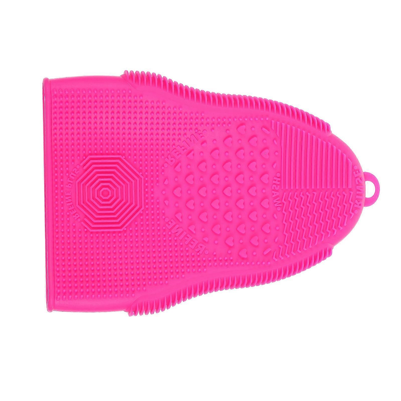 Silicone Brush Cleaning Mat for Makeup Tools, Durable Cleansing Pad with Internal Convex Points for Deep Cleaning, Stylish Design