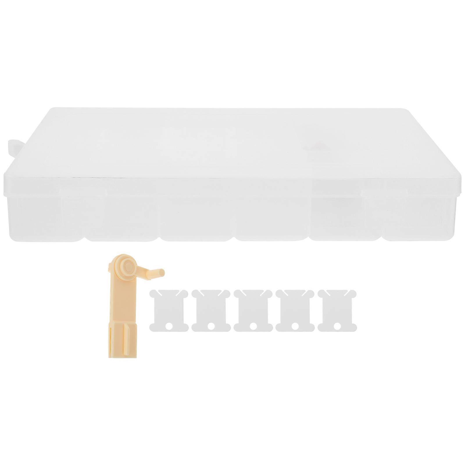 Thread Storage Organizer Embroidery Floss Holder Simple Design For Embroidery Work 4.4X18X27.5CM 1 Set