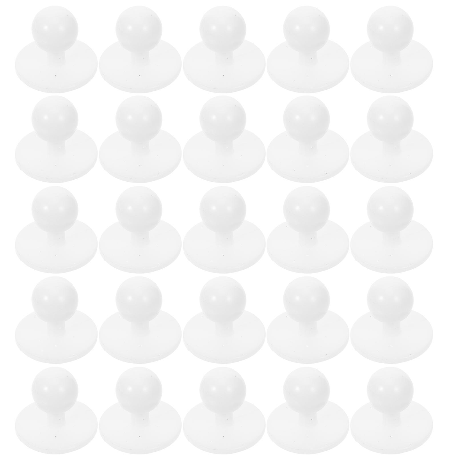 50pcs White Chef Jacket Buttons, Large Head Chess Design, Rounded Edges, Comfortable Uniform Buttons for Sewing, Workwear, Craft, DIY