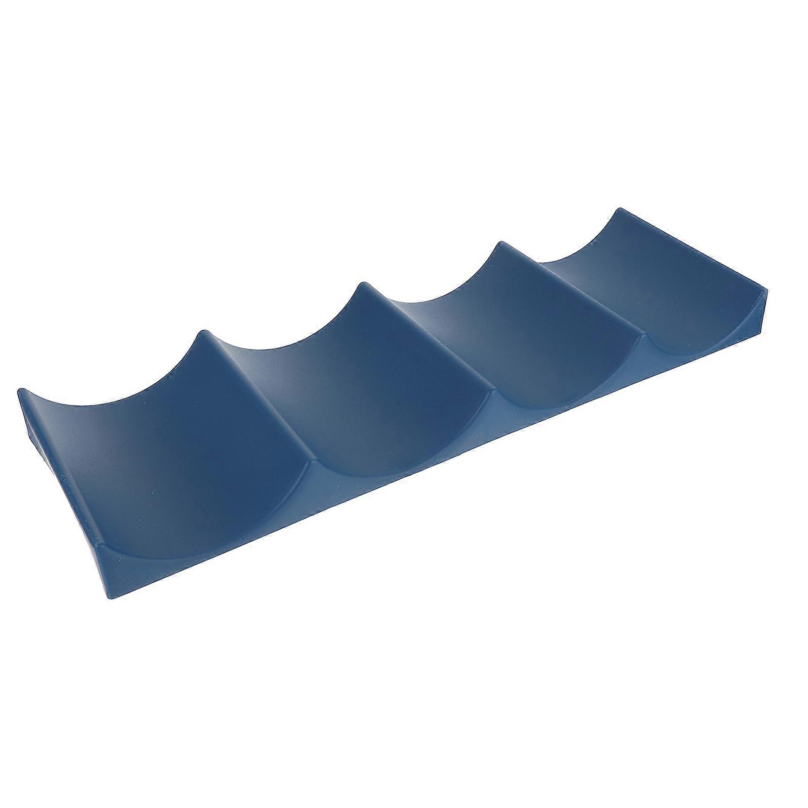 Navy Plastic Wine Rack for Storage 2 Pcs PP Material Modern Design for Home Kitchen Pantry