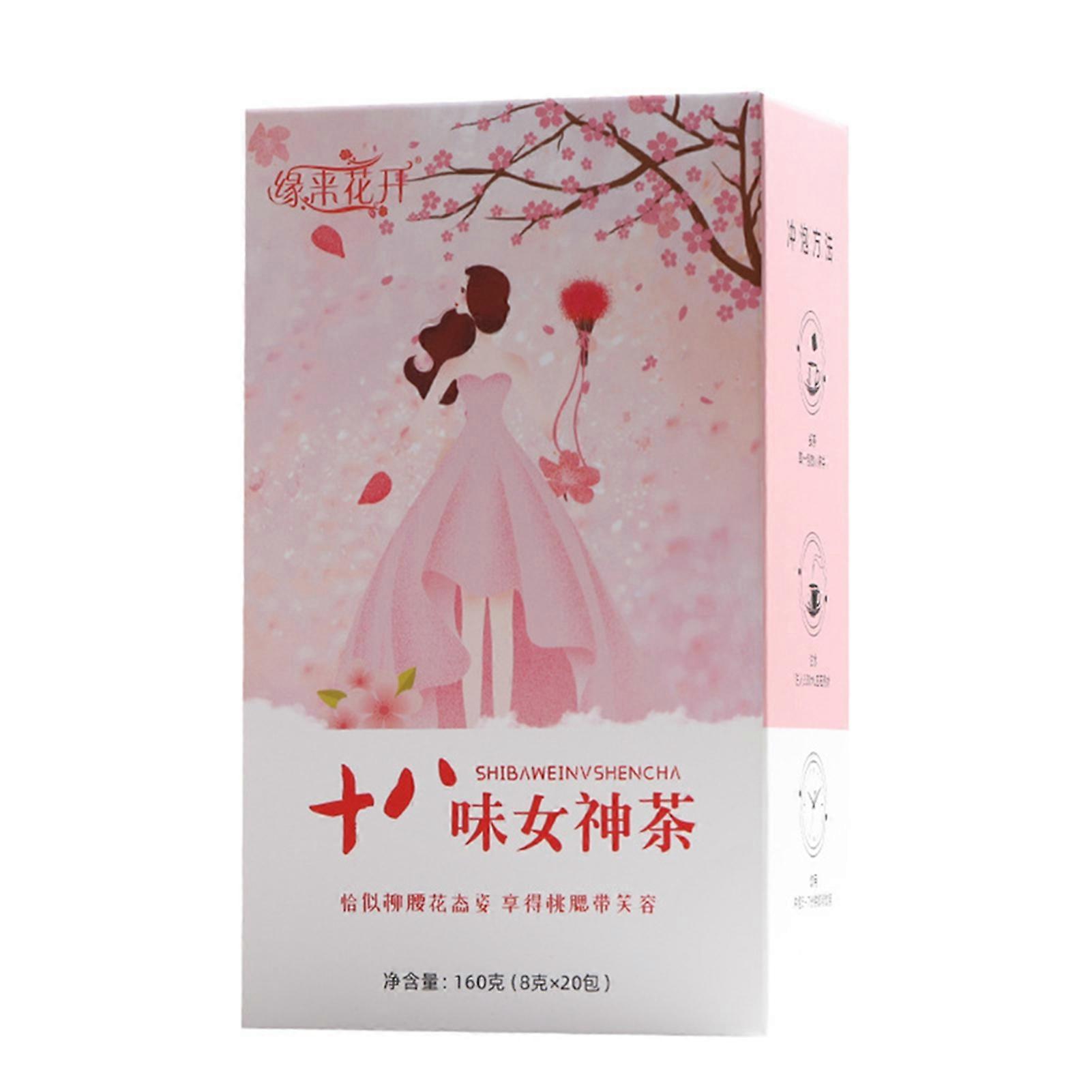 Thé Déesse 18 saveurs Thé 8 Trésors Rose Goji Noir Chrysanthème Chèvrefeuille Sachet de thé 160 g