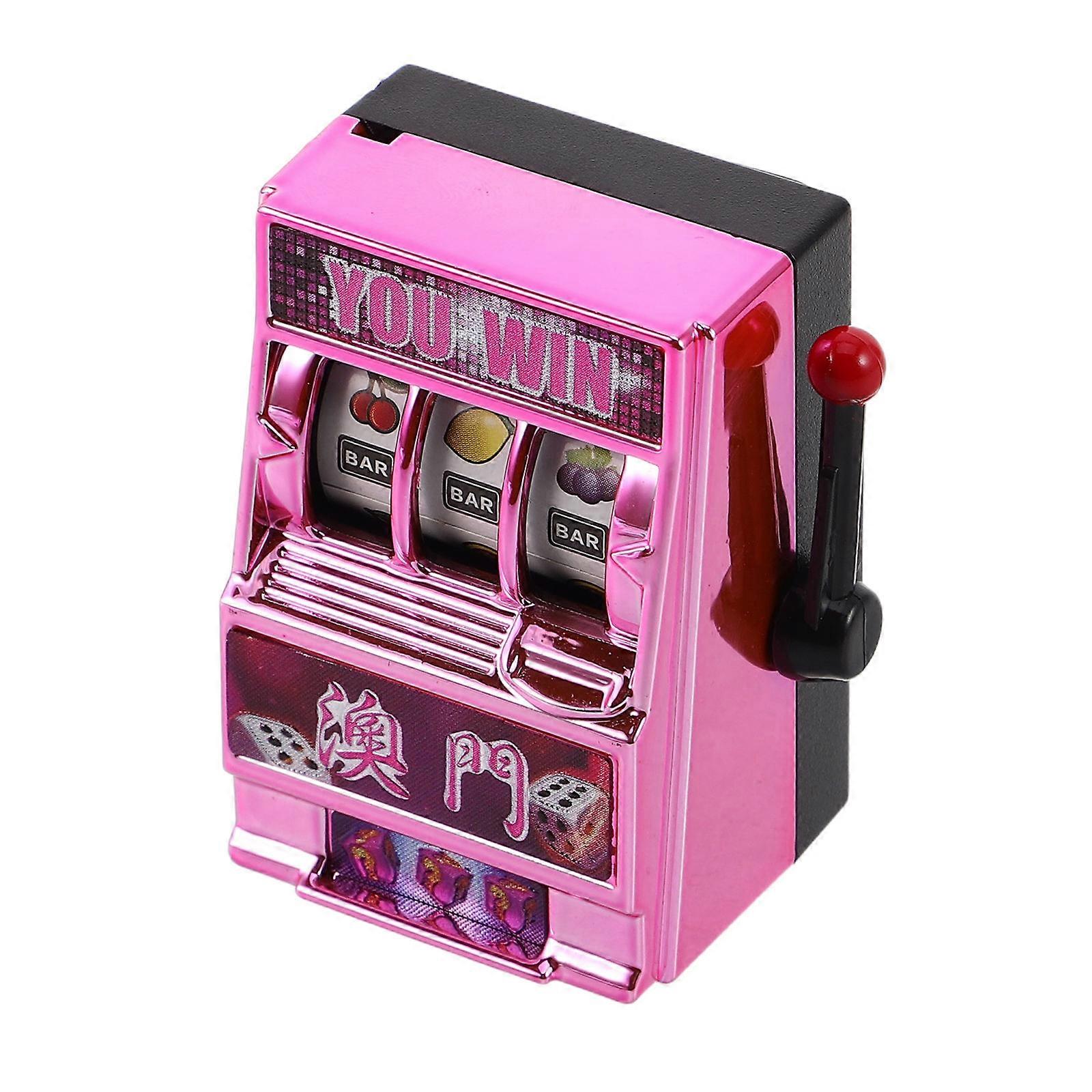 Refrigerator Magnets Raffle Machine Shaped Fridge Magnet Decorative Note Holder Pink 5.00X3.50X3.00CM 1Pcs