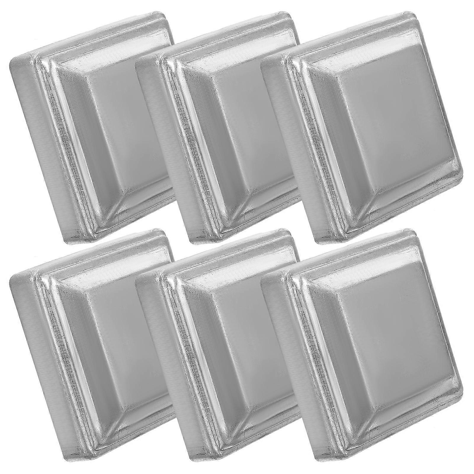 Cappuccio per recinzione in metallo per recinzione per costruttori argento 8.20X8.20X2.80CM impermeabile 6 pezzi