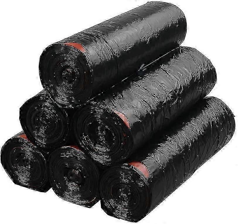 Black Drawstring Trash Bags 6 Rolls 90 Counts