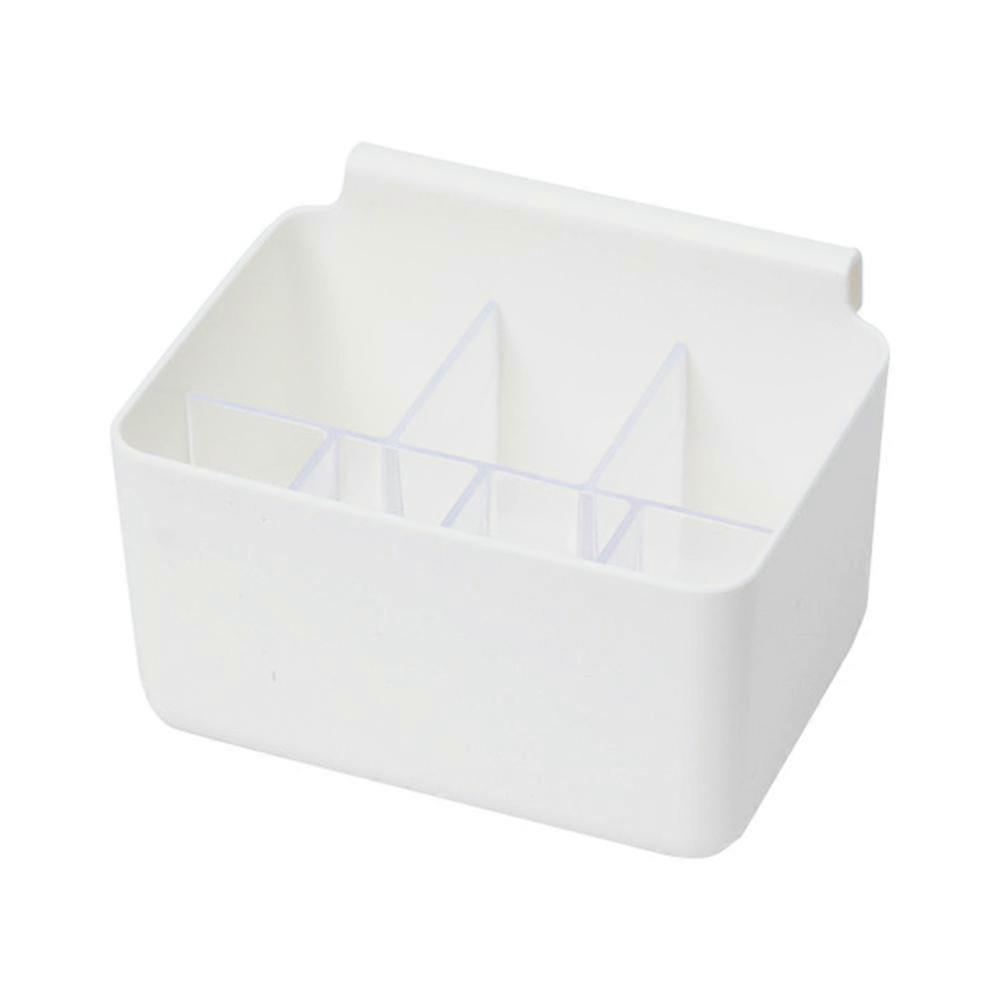 Small Hanging Fridge Organizer Box - 13.5x10x9.5cm White Kitchen Storage