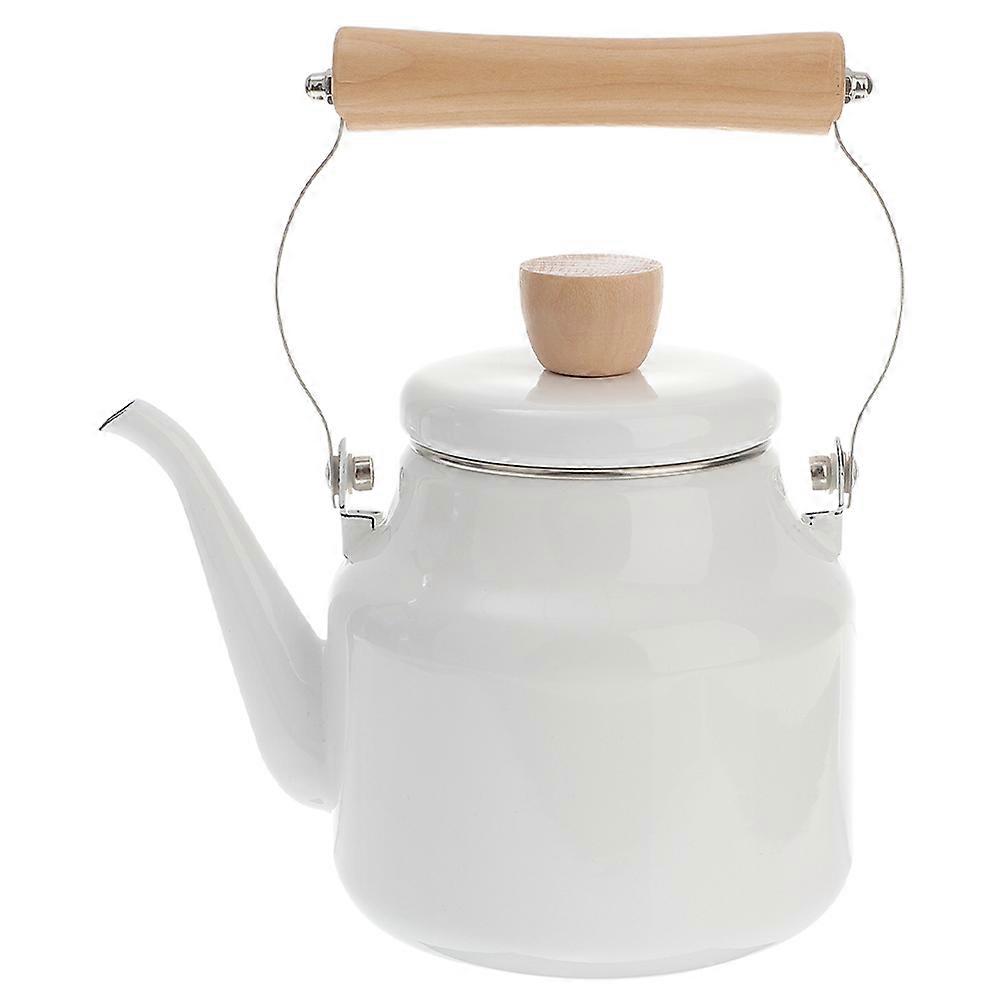 Retro Enamel Kettle Stovetop Tea Pot For Home 23x14x14cm Boiling Water 1Pcs