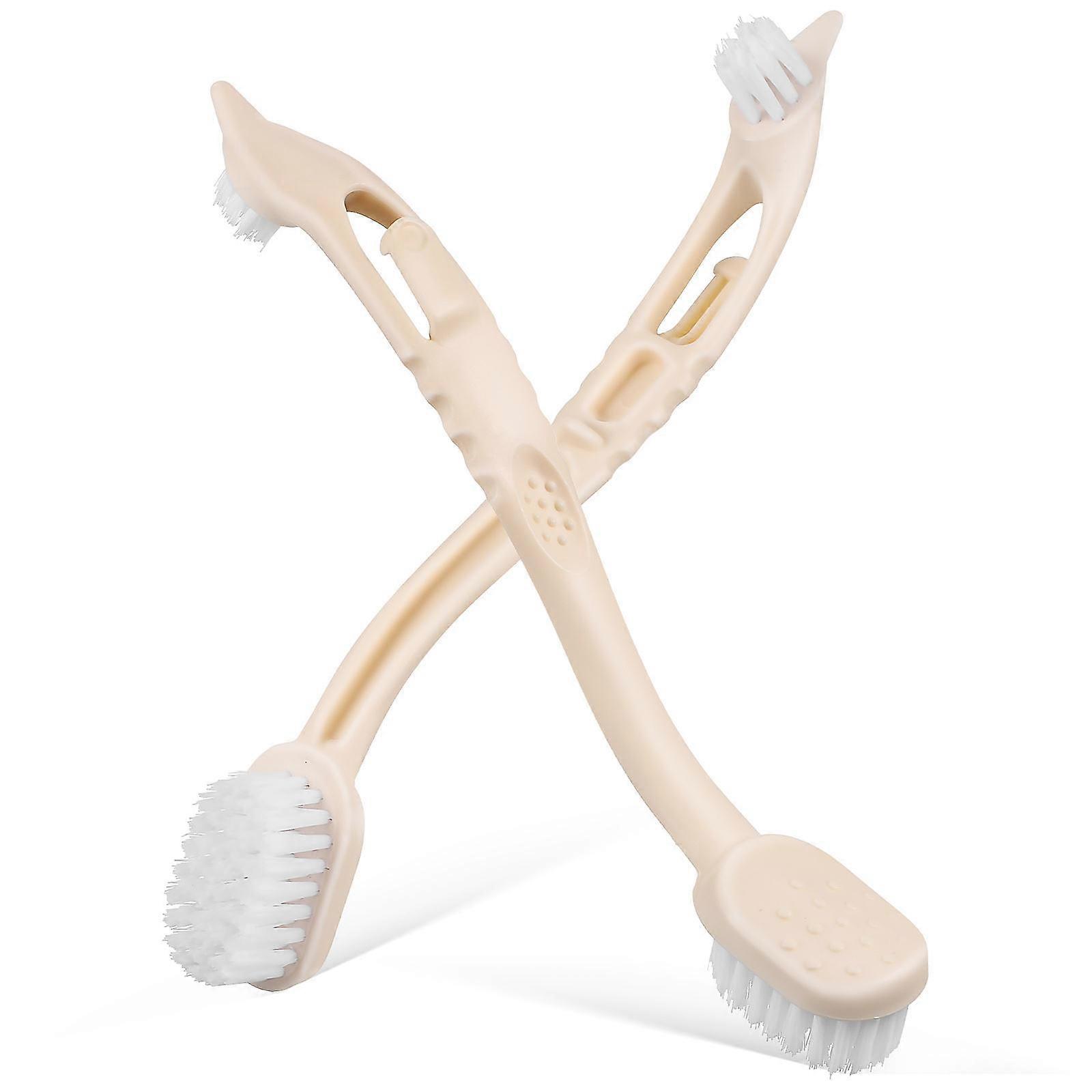 2 Pcs Compact Bird Cage Shoe Cleaning Brush for Laundry & Kitchen Sink Scrubbing – Durable Design with Strong Construction for Easy Storage