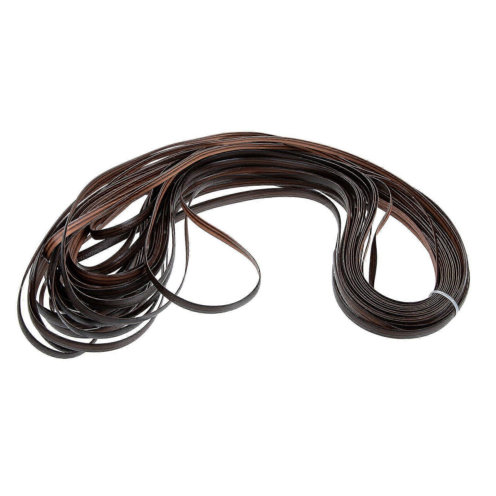 1 roll of plastic rattan material DIY rattan chair repair material (3200X0.8cm, brown)