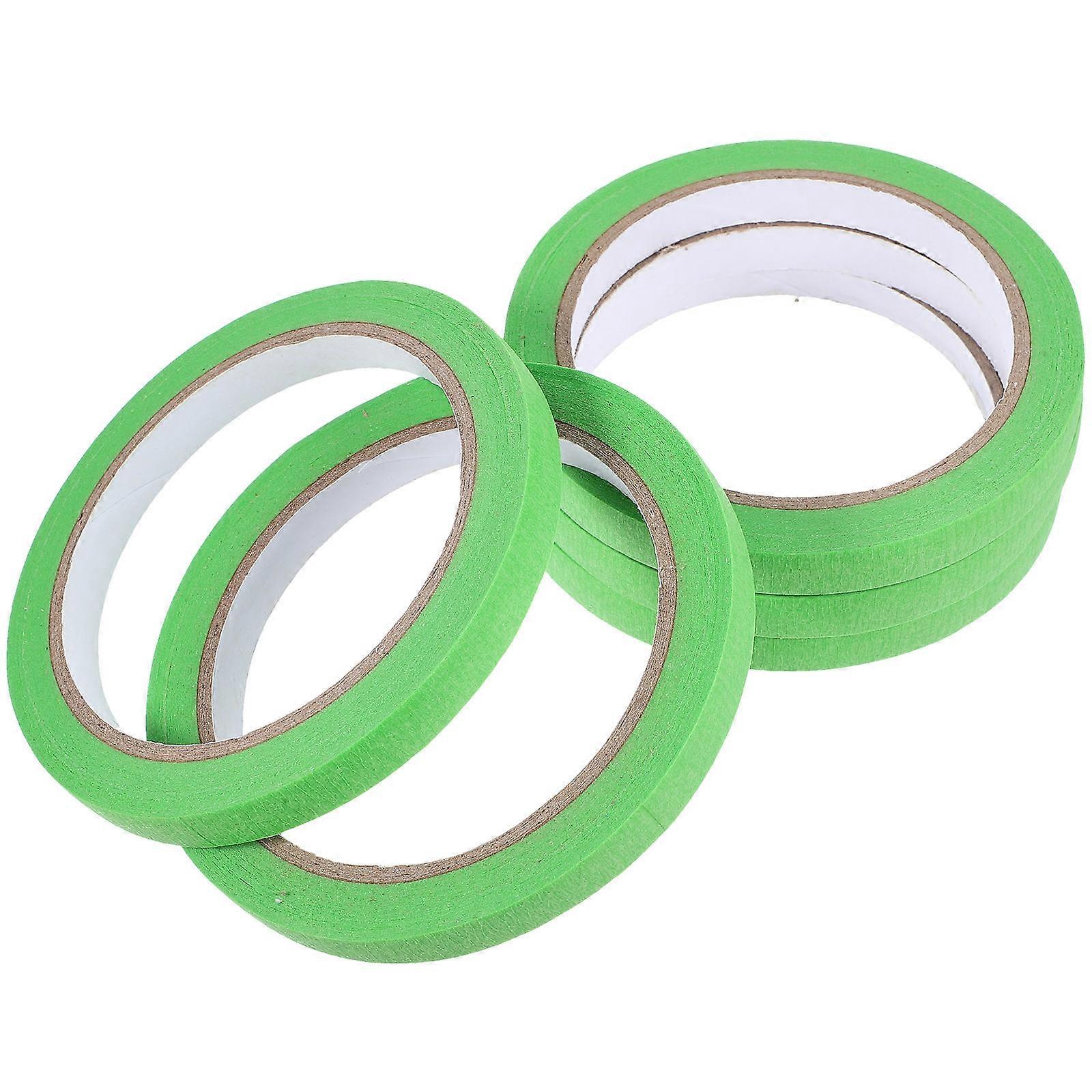 Crafts Tapes Colored Masking Tapes Decorative Paper Tapes Sealing 5 Rolls