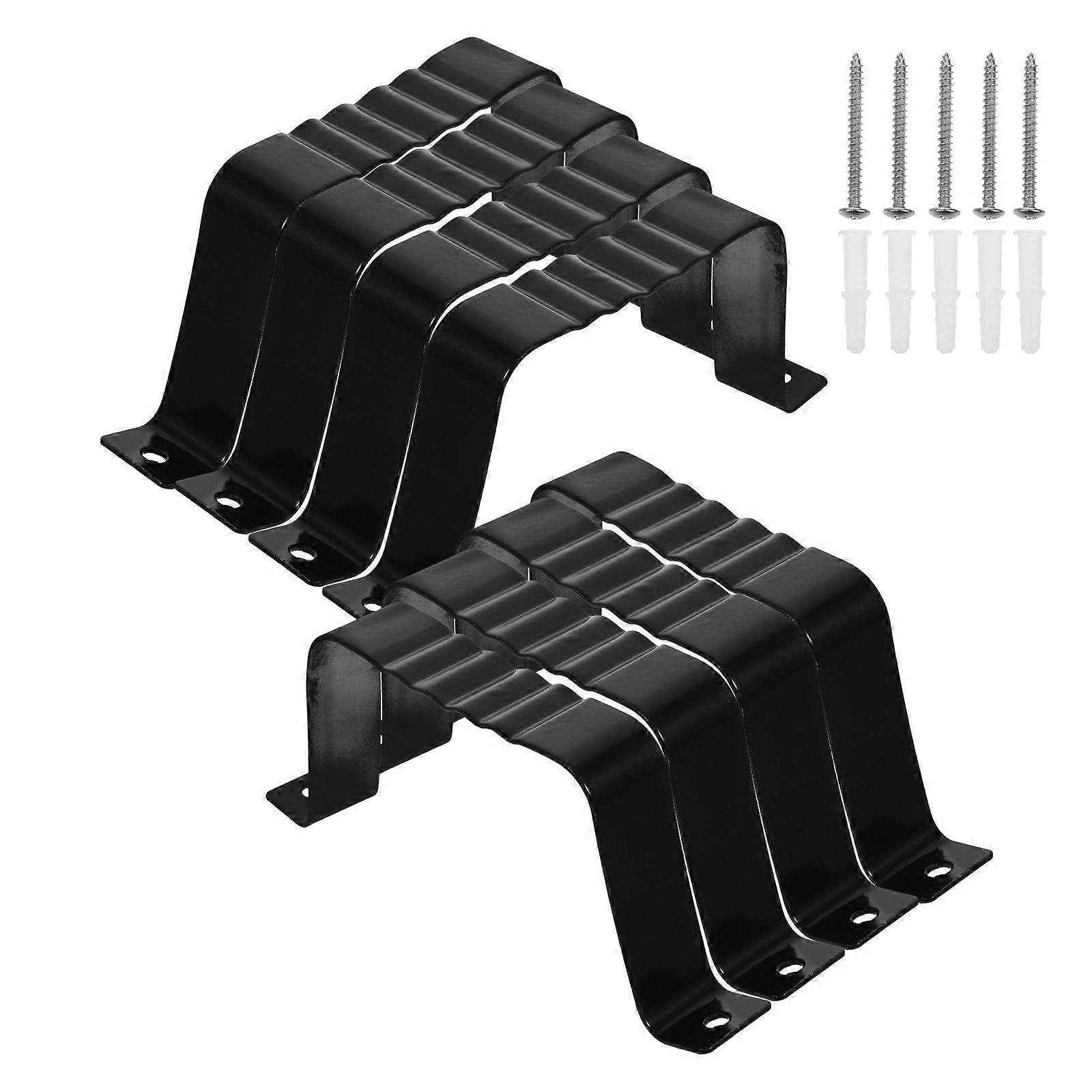 Gutter Downspout Adapter Rain Gutter Parts Simple Design Lightweight 8Pcs