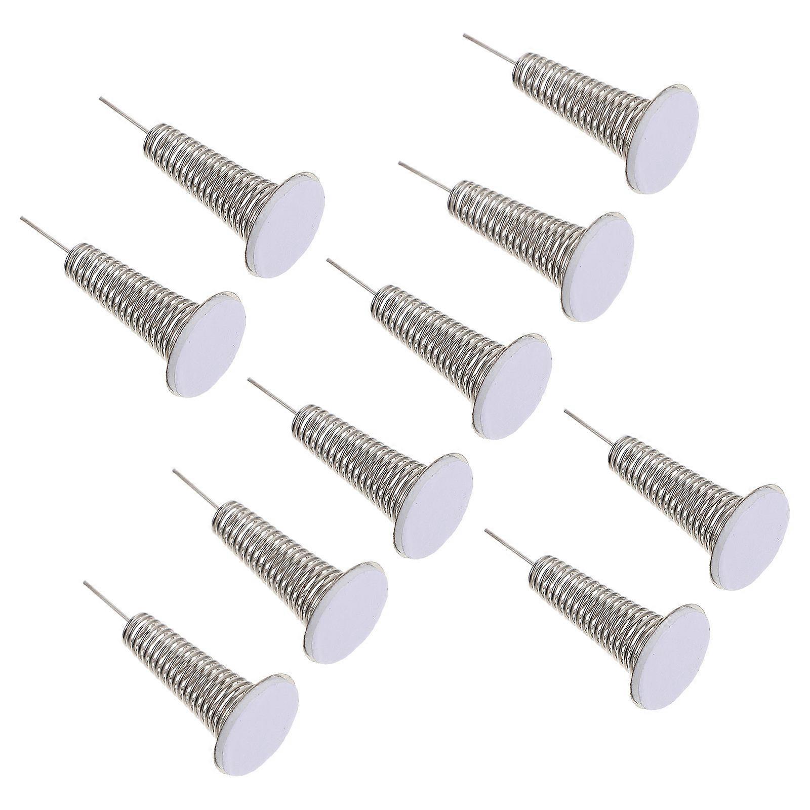 Decor Base Shaking Doll Spring Silver Iron for DIY 10Pcs Set Accessories