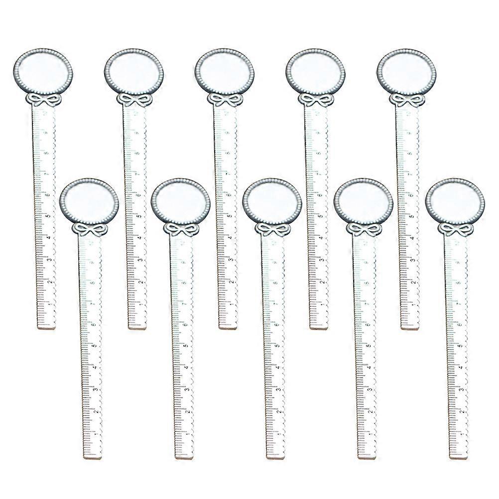 Alloy Bookmark Stylish Book Markers Bowknot Design For Reading School Use Office Stationery 10Pcs