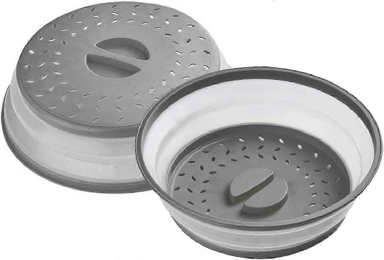 Collapsible Microwave Splatter Cover Set - 2 Pack