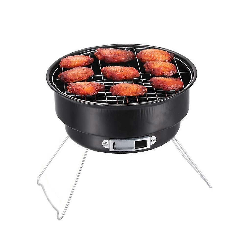 Tragbarer Holzkohleofen – faltbarer, leichter BBQ-Grill für Camping im Freien, Kochen, Picknick, Wandern und den Einsatz im Garten