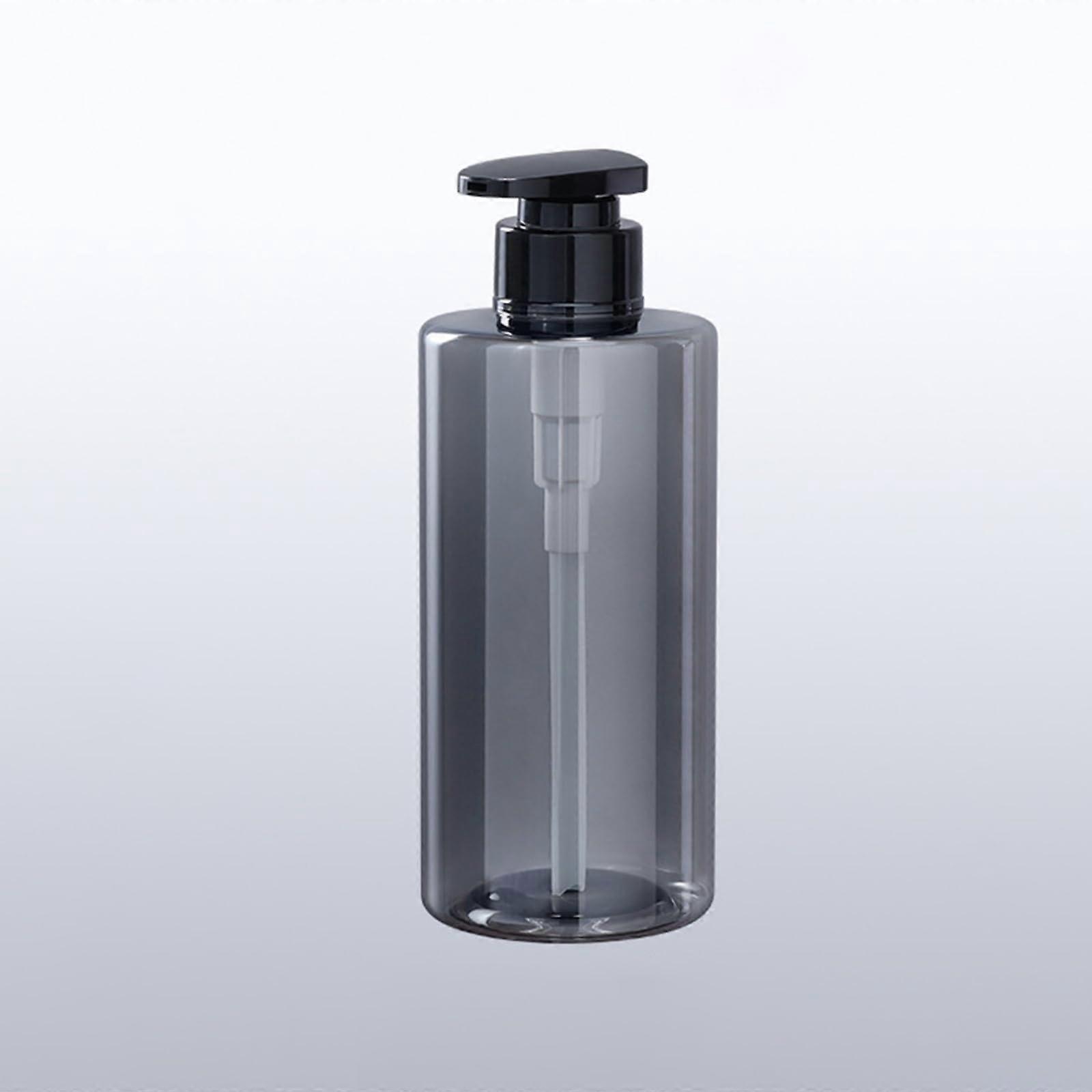 Pump bottle dispenser, 500 ml, transparent, refillable, for shampoo and conditioner