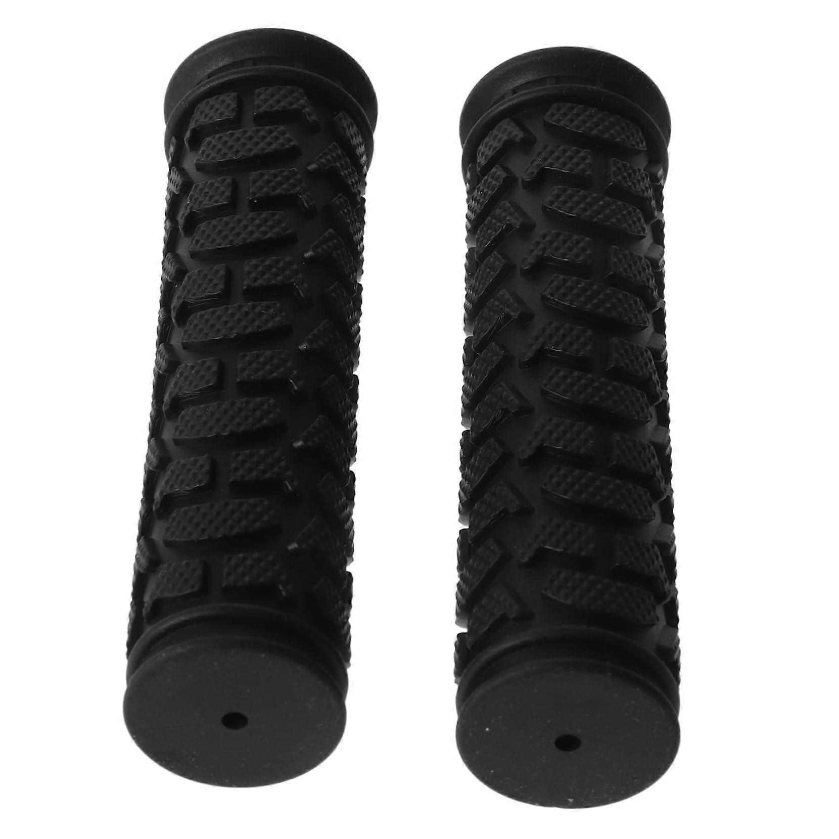 Non-Slip Bicycle Grips Handlebar Sleeves for Mountain Bike, Scooter, Tricycle - Ergonomic Design, Optimal Grip, Black