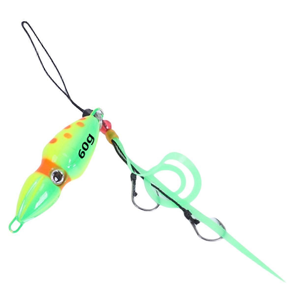 Kürbis Slider Jig Salzwasser Jigging Köder Leuchtende Angeln Köder Grün