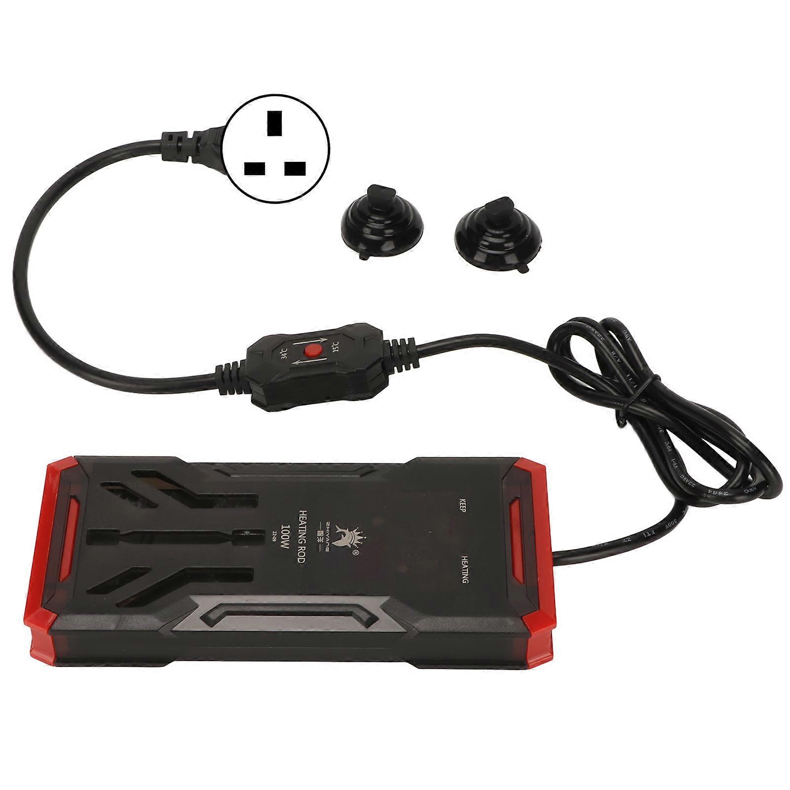 Submersible Aquarium Heater 100W Auto Frequency Conversion Constant Temp LED Display Fish Tank Heating Rod UK Plug 220V