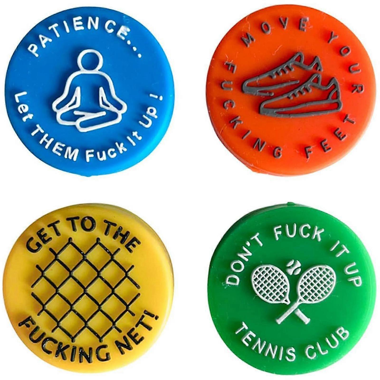 New Arrival Tennis Damper, Humorous Reminder to Enhance Your Game, Funny Vibration Dampener
