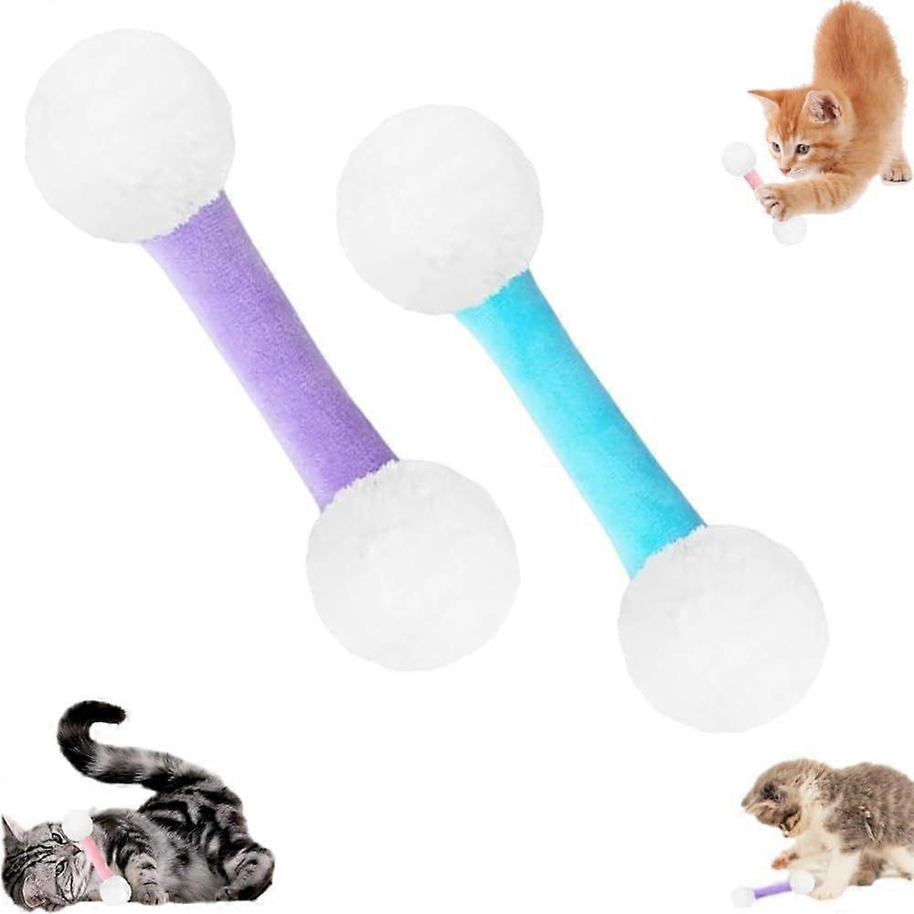 Qtip Cat Toy, Giant Q Tip Cat Toy, Soft Plush Interactive Kitty Kicker Sticks Toys for Cats, Kitten Sturdy Teething Chew Cleaning Catnip Toys for Cats