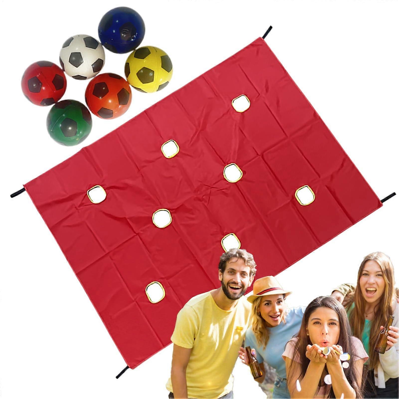 Hole Tarp Team Building Game - Outdoor Group Activity for Learning Enhancement | Team Building Equipment for Teens and Adults, Red