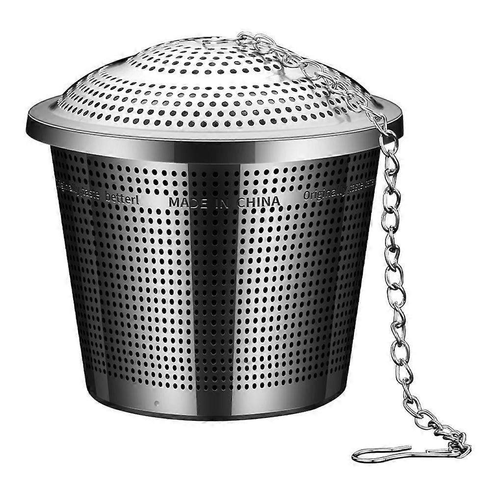 Stainless Steel Mesh Strainer Ball for Kitchen Use – Food Grade Spice Filter with Hook Chain for Easy Removal and Dreg Extraction