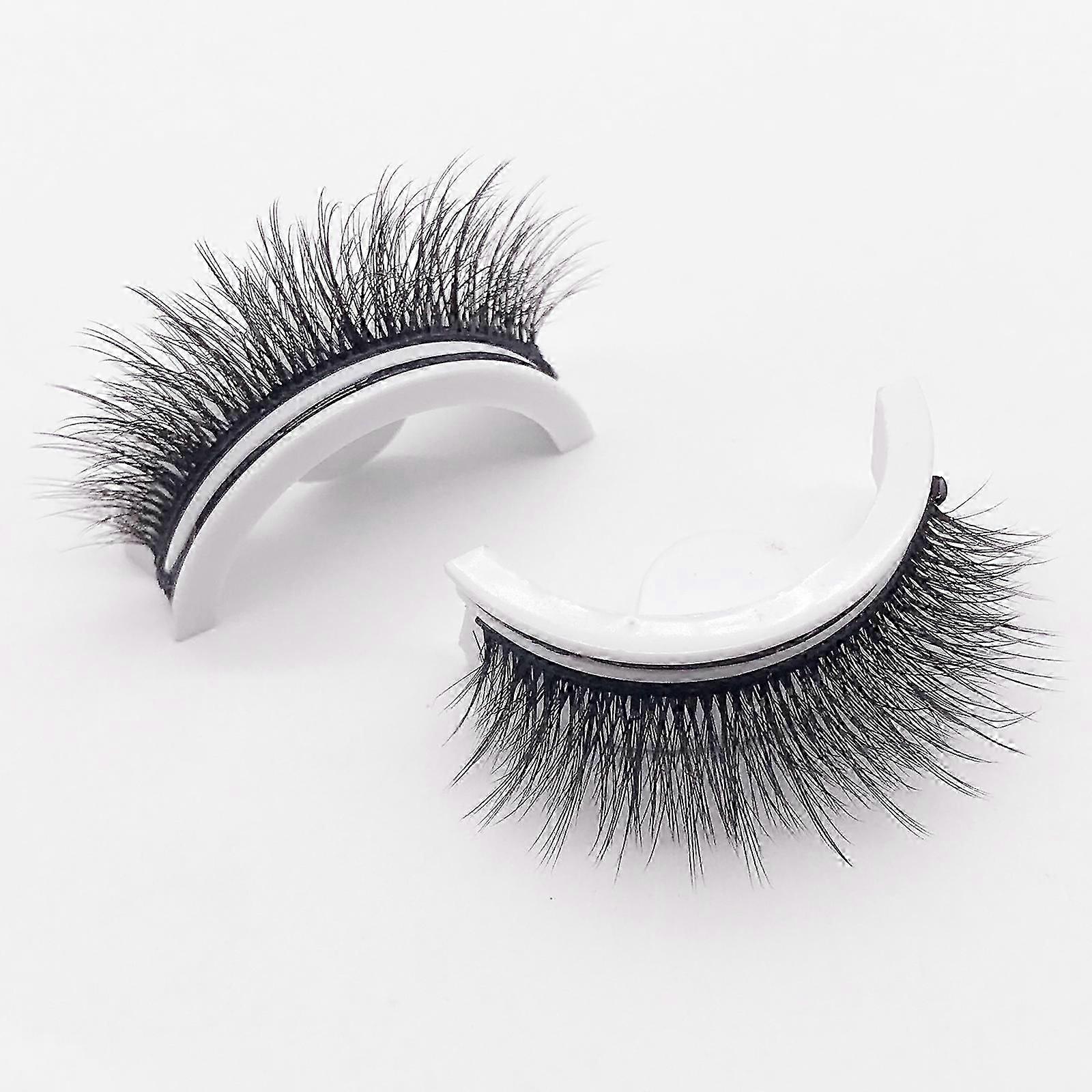Reusable Adhesive Eyelashes, False Lashes 3d Self Adhesive False Eyelash Easy To Put On Natural Fake Eyelashes