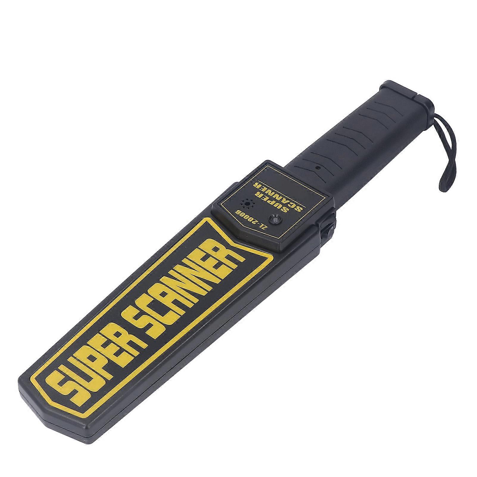 Metal Detector Wand Handheld Security Sound Vibration Alerts High Sensitivity Safety Bar 