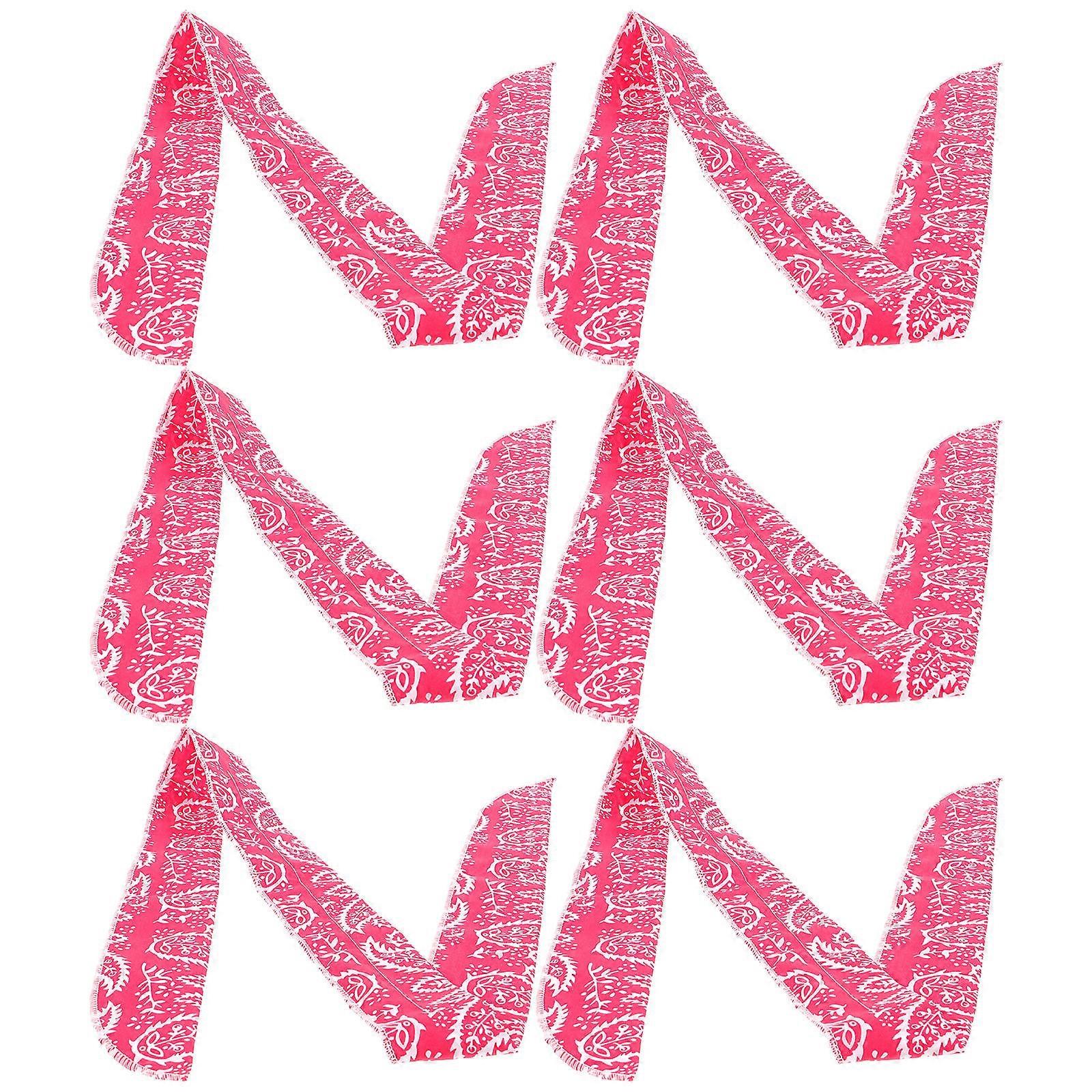 Cold Neck Wrap Polyester Material Summer Use Outdoor Activities Cooling Scarf 6Pcs