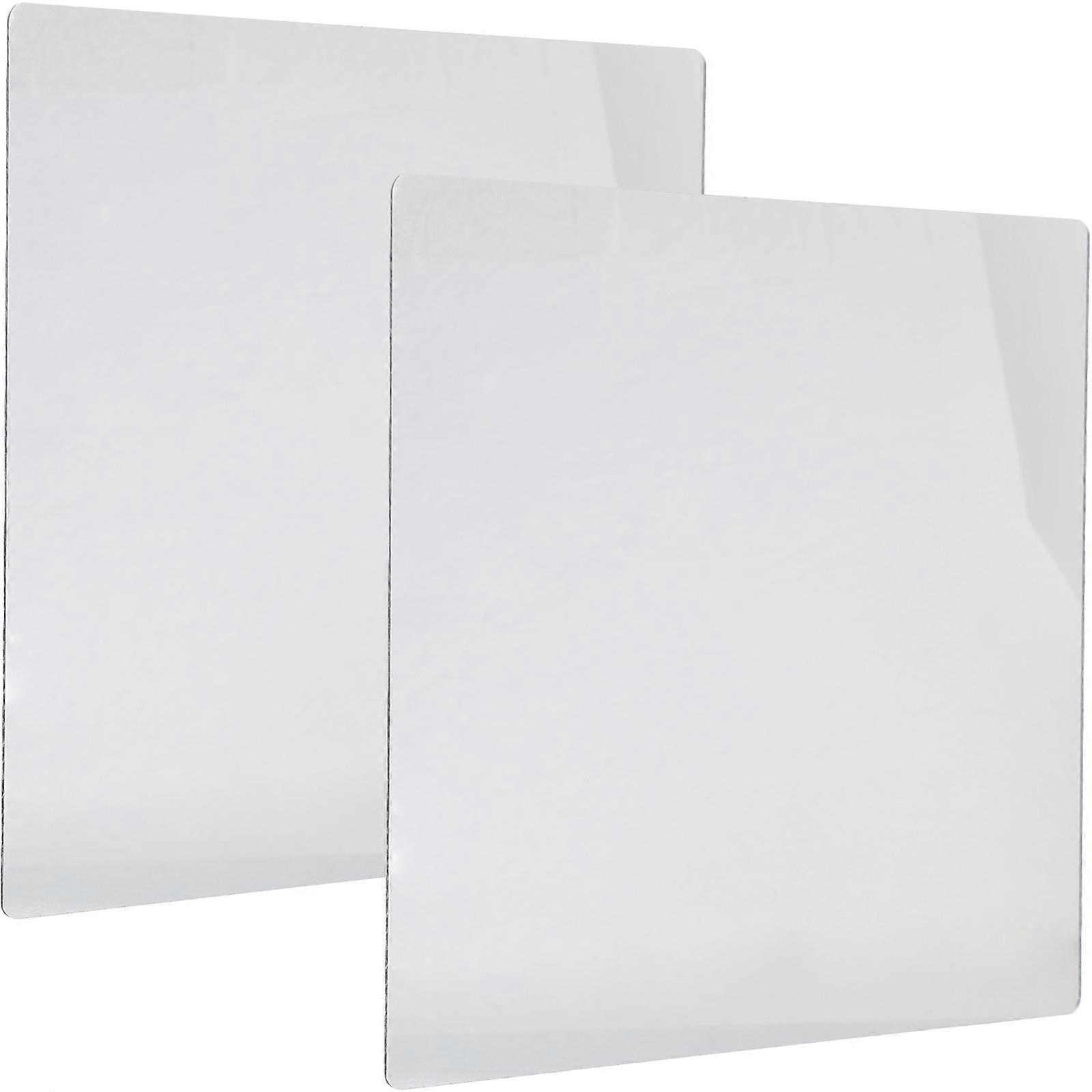 Wall Adhesive Mirror Square Acrylic Home Use Multi Functional Bathroom Mirror 2Pcs