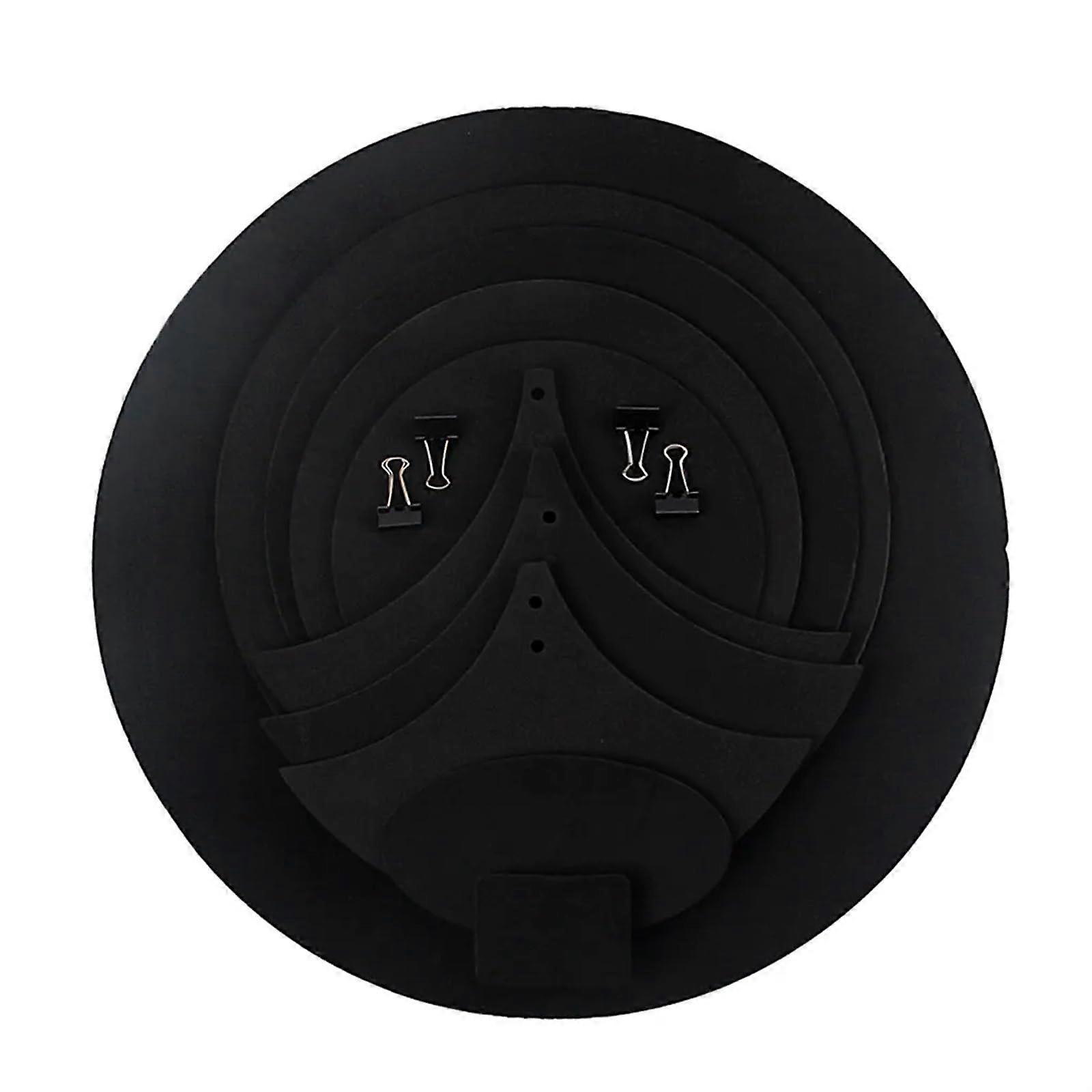 Drum Mute Pad Set 14 Pieces for Cymbal Drum Kit Silent Practice, Black Sound Insulation Pads for Percussion Drummers