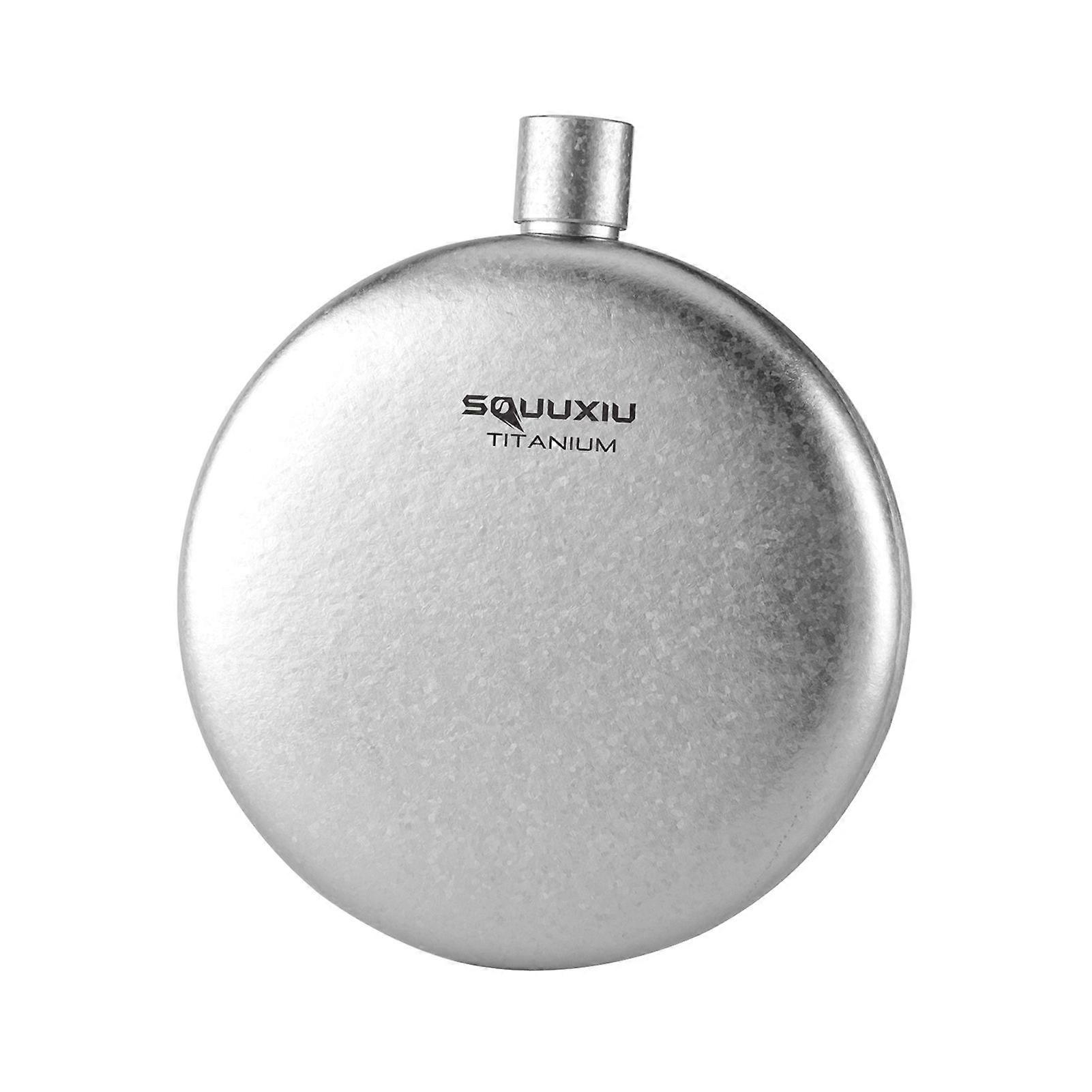 Titanium Flask 180ml Whiskey Flask for Men Lightweight Titanium Wine Flask Camping Flask Titanium Bottle with Smooth Curve DesignYMHC