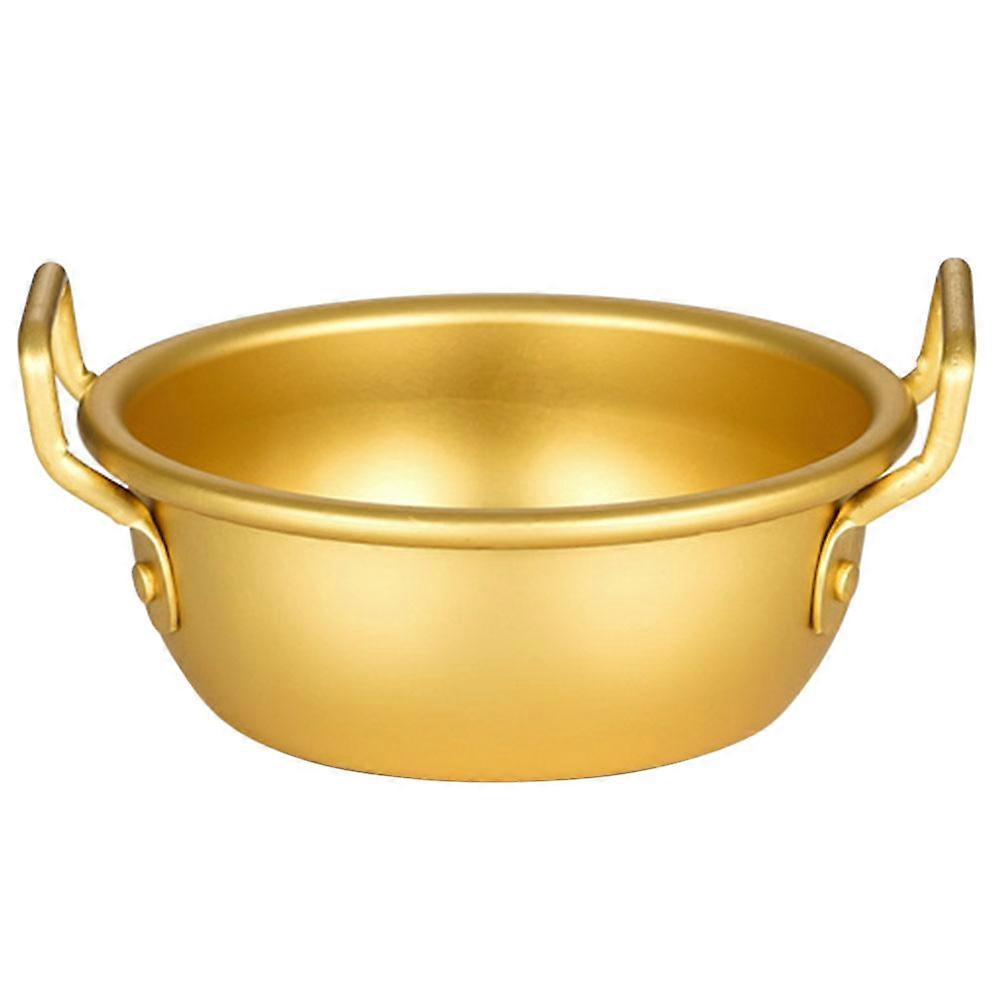 Thickened Aluminum Rice Bowl with Double Handles Multi functional Small Soup, Salad, Noodle Mixing Bowl for Home, Kitchen, Restaurant Use