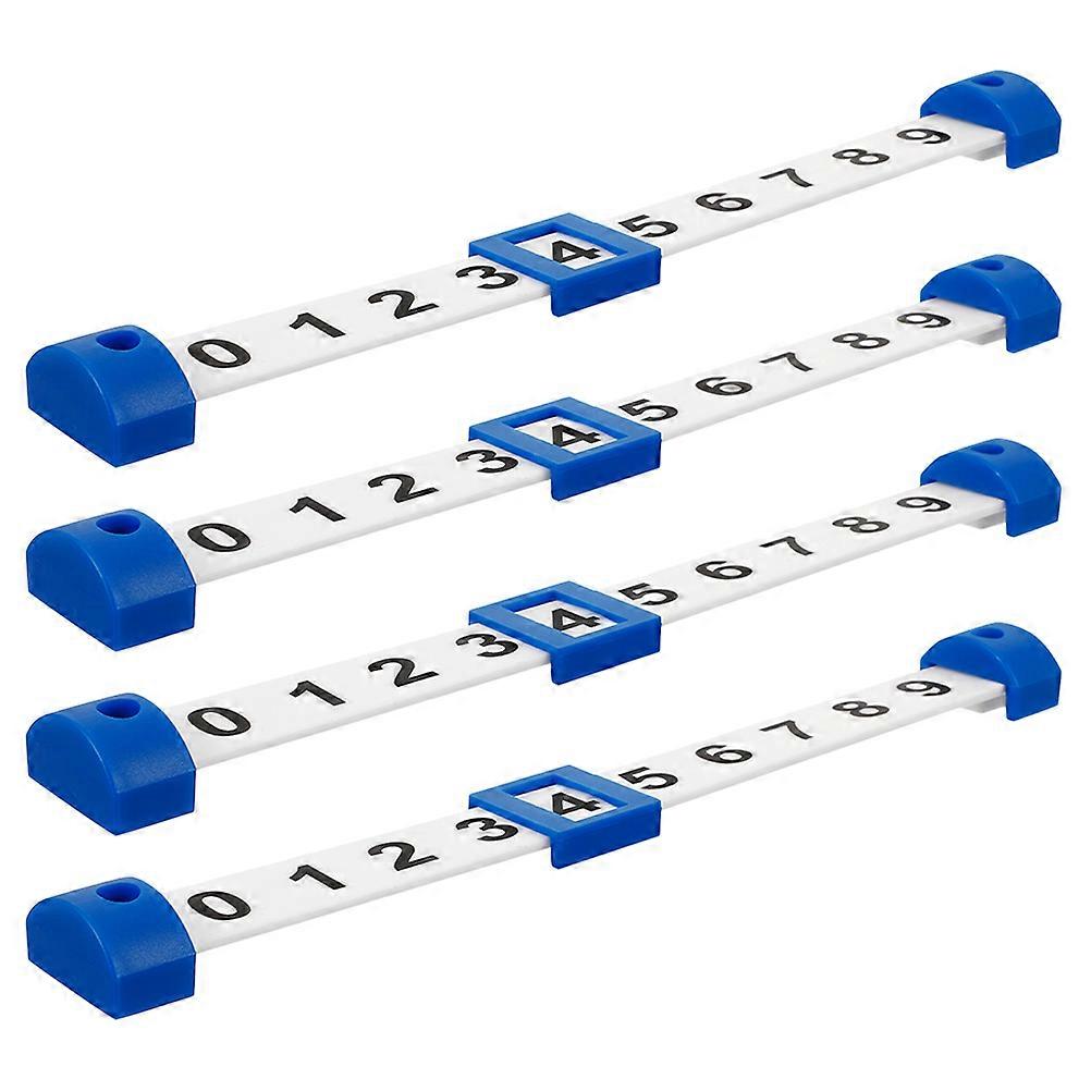 Game Organization Foosball Score Counter Easy Installation For Children Home Entertainment 7.3×0.8×0.8in Blue 4Pcs