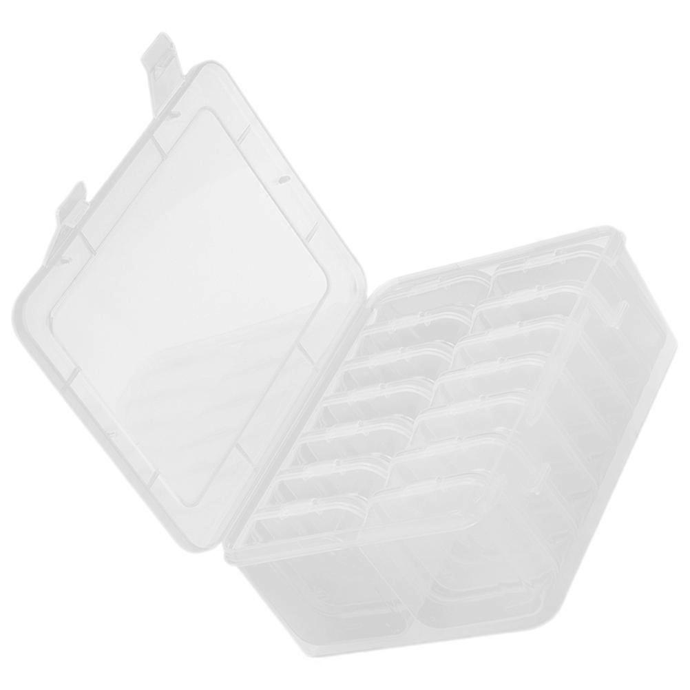 Beads Organizing Case Multi Functional Storage Box With Compartments Travel Suitable Transparent Color 1 Set