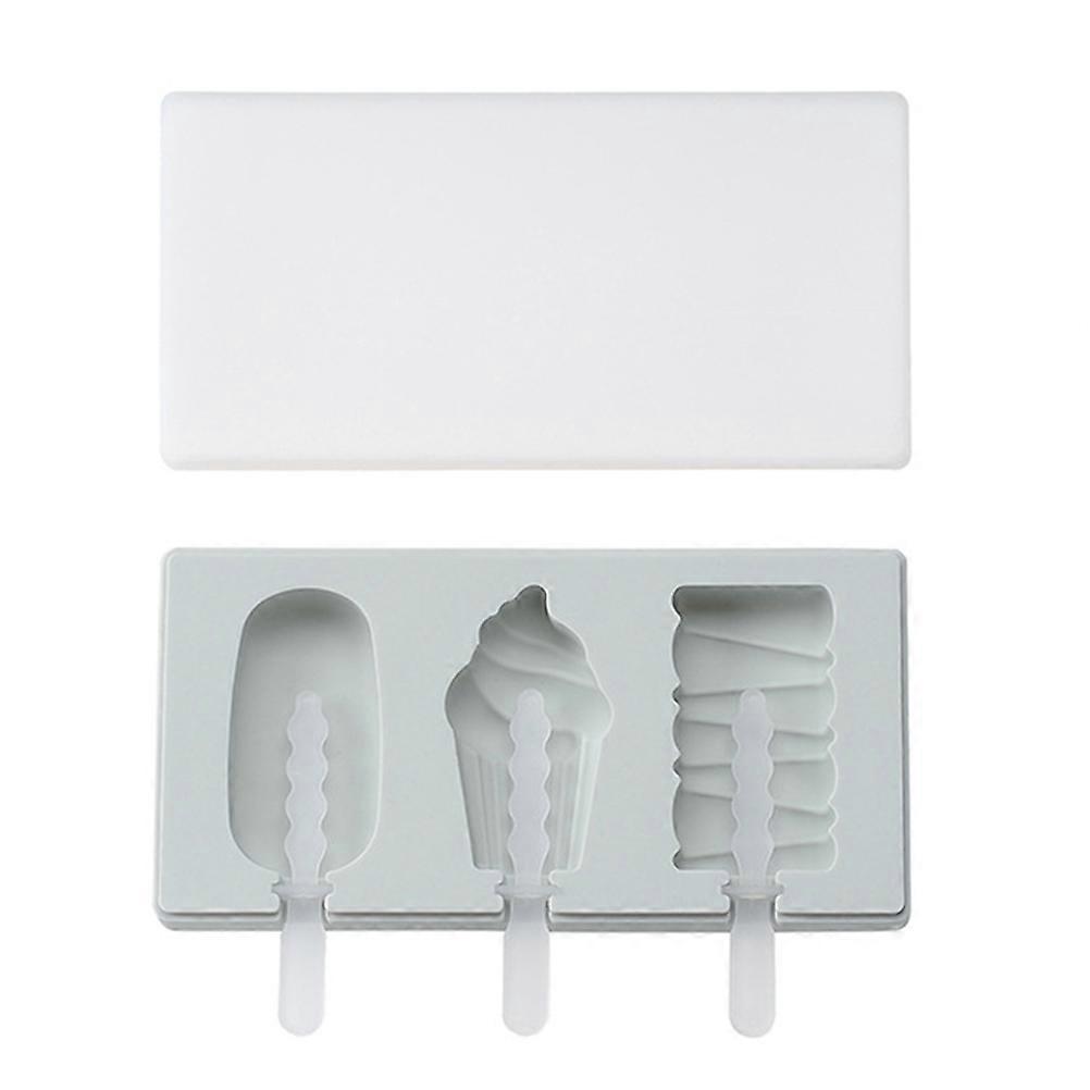 Food Grade Silicone Ice Cream Molds with Lids Reusable Popsicle Maker for Home Use, Easy to Clean, Perfect for Creating Fun Treats
