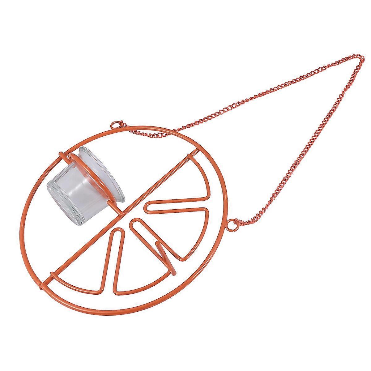 Outdoor Feeder Hummingbird Feeding Stand Birds Supplies for Orange 7.9×7.9×2.8in Feeding 1Set