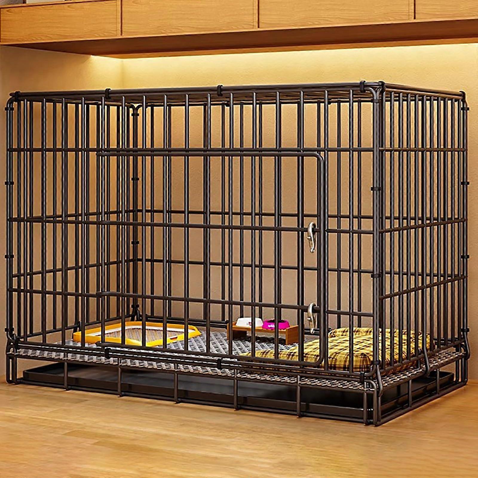 Cat Villa, Dog Box, Foldable Storage, Bring Your Own Tray, Easy Installation, for Pets of All Breeds (Black, 86 x 61 x 71 cm/33.8 x 24 x 27.9 inches)