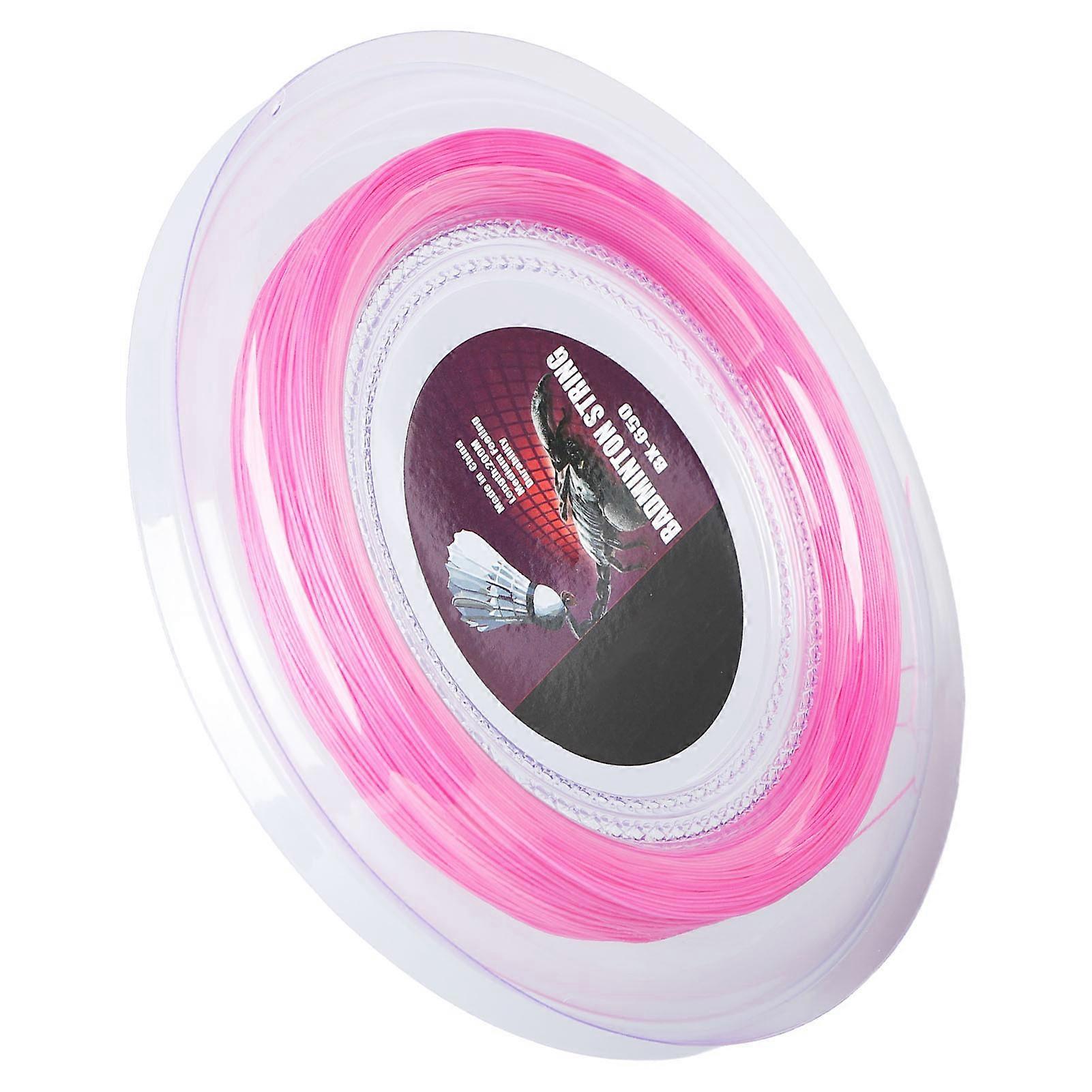 0.72mm 200m Badminton Racquet String Nylon Badminton Training Racket String Line BX 650 Pink 