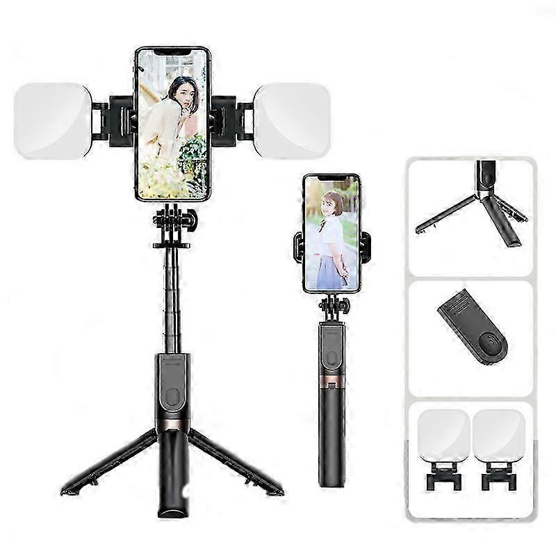 Mobile phone selfie stick live broadcast bracket Bluetooth handheld camera anti-shake portable floor tripod all-in-one