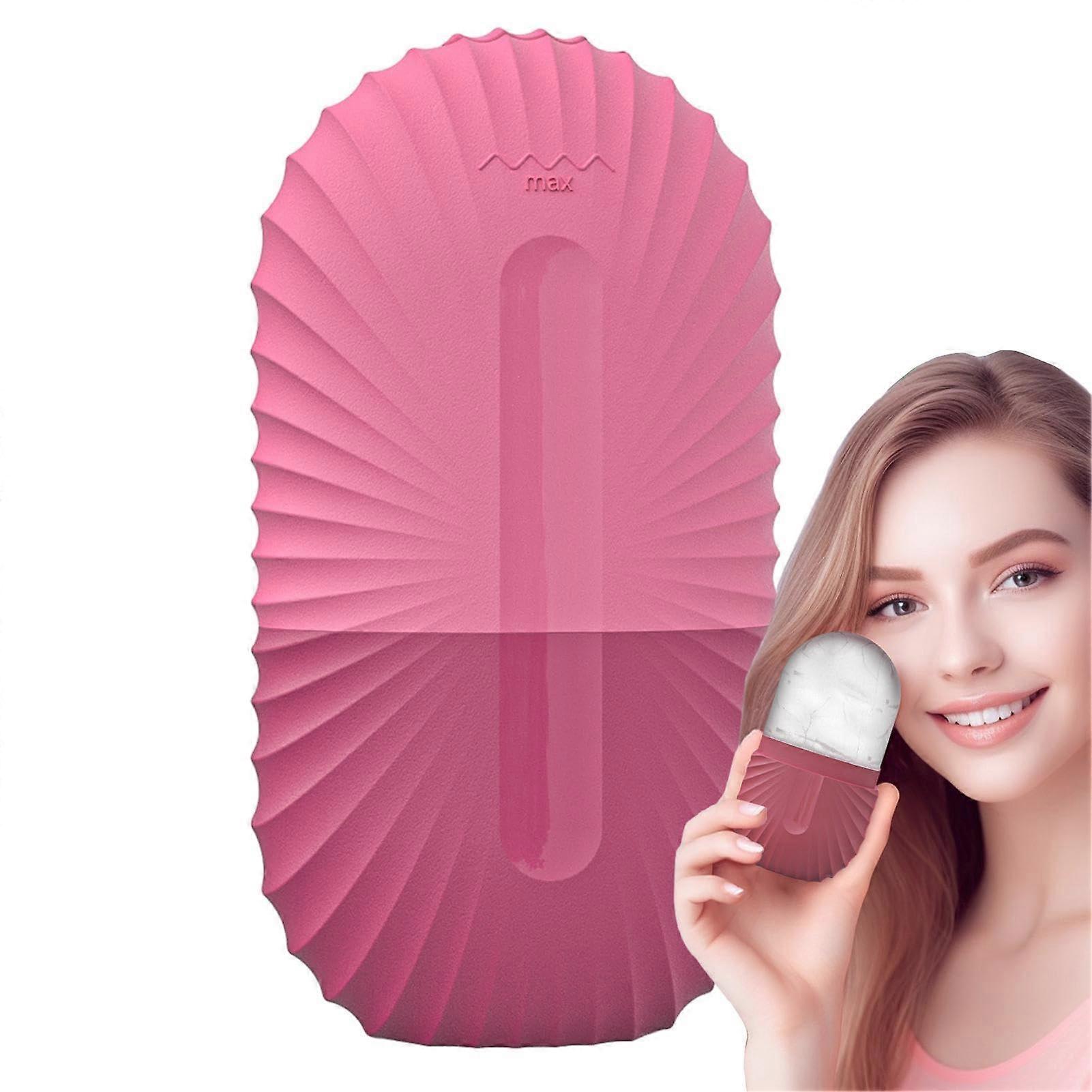 Ice Face Roller, Ice Roller for Face, Ice Cubes for Reducing Swelling, Cooling Facial Ice Roller, Pink