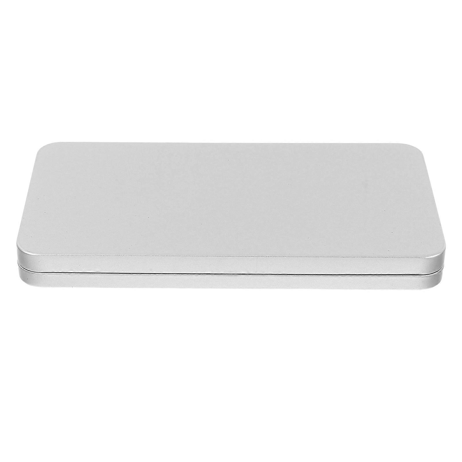 Box For Money Metal Bill Case Rectangular Office Management 6.68X3.54X0.63IN Protective Lid 1Pack