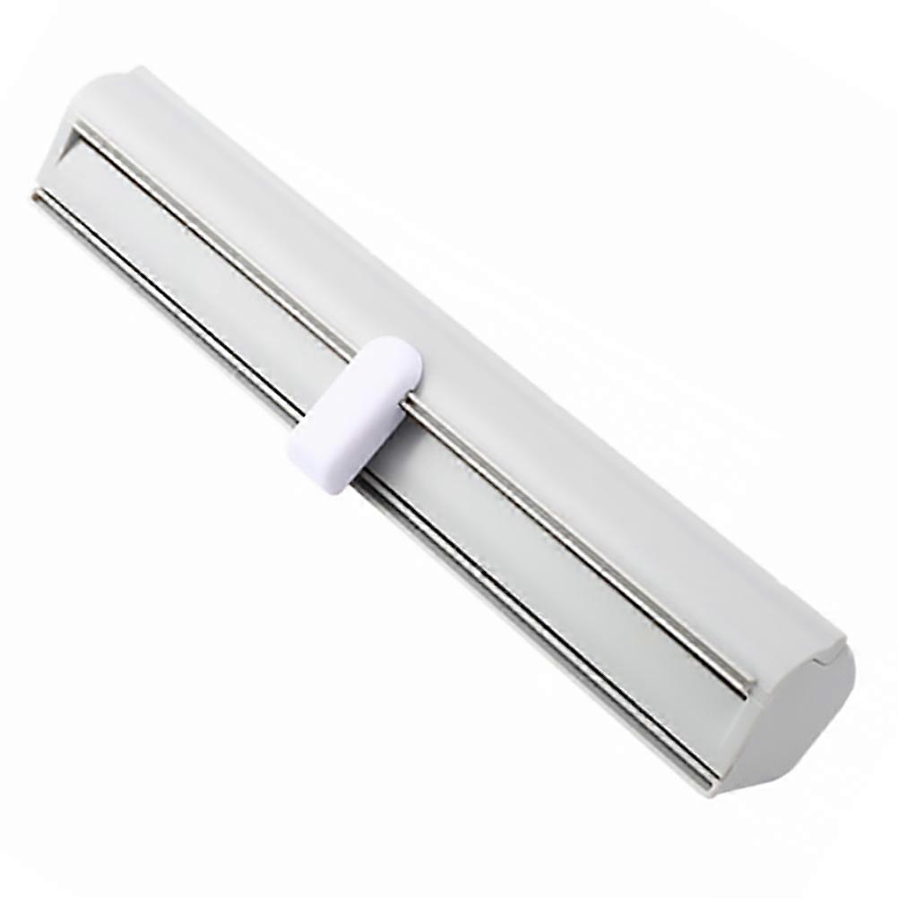 Magnetic Cling Wrap Dispenser Box, Wall Mounted Plastic Wrap Holder with Easy Cutting Function for Kitchen Storage and