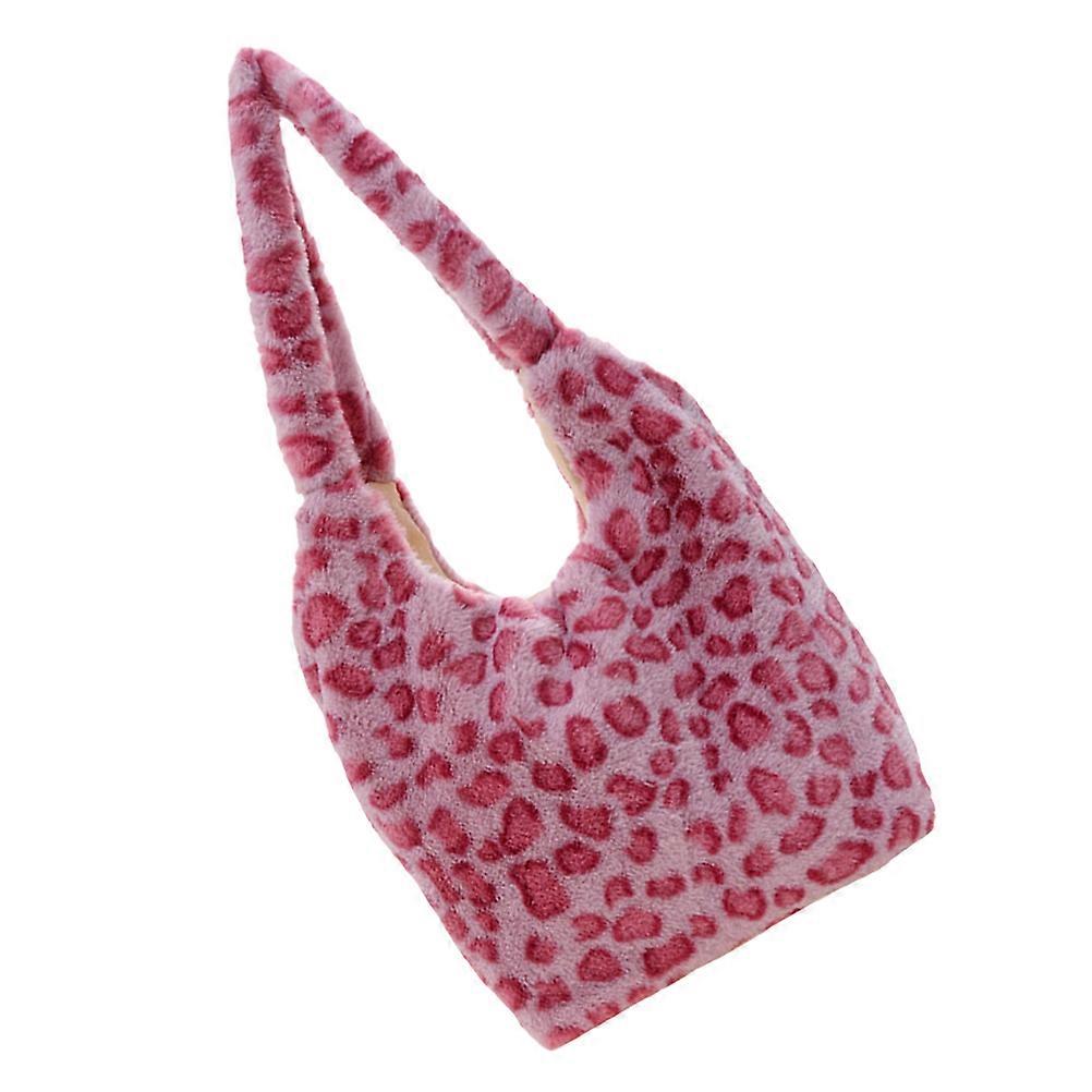 Plush Tote Trend Design Plush Handbag Work School Travel 35X34CM 1Pcs