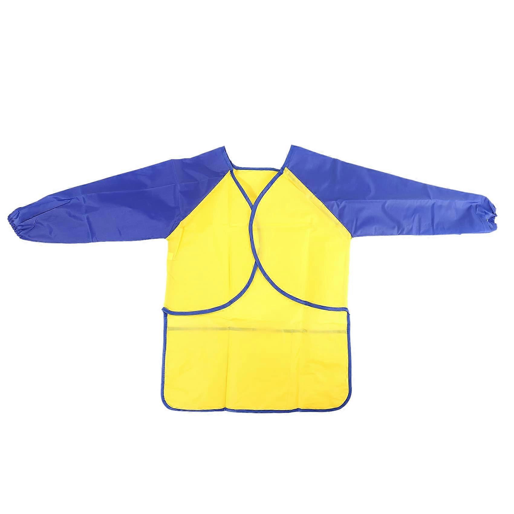 Waterproof apron for kids, art smock with 3 pockets – for painting, baking – ages 38